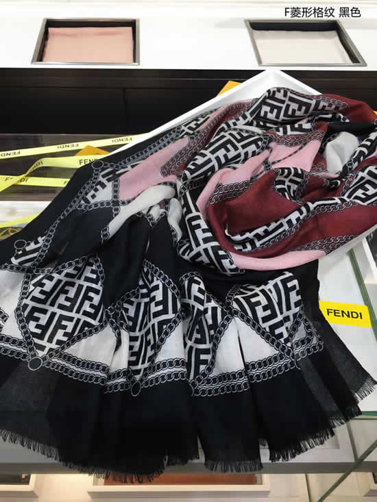 Fashion Casual Scarfs Simple Women Scarfs Replica Fashion Fendi Scarves 09